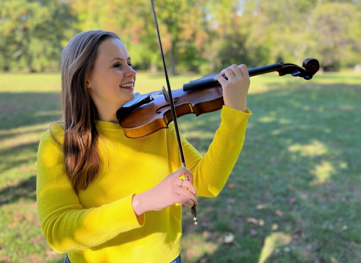 Meghan Faw, violin teacher and founder of Learn Violin Online